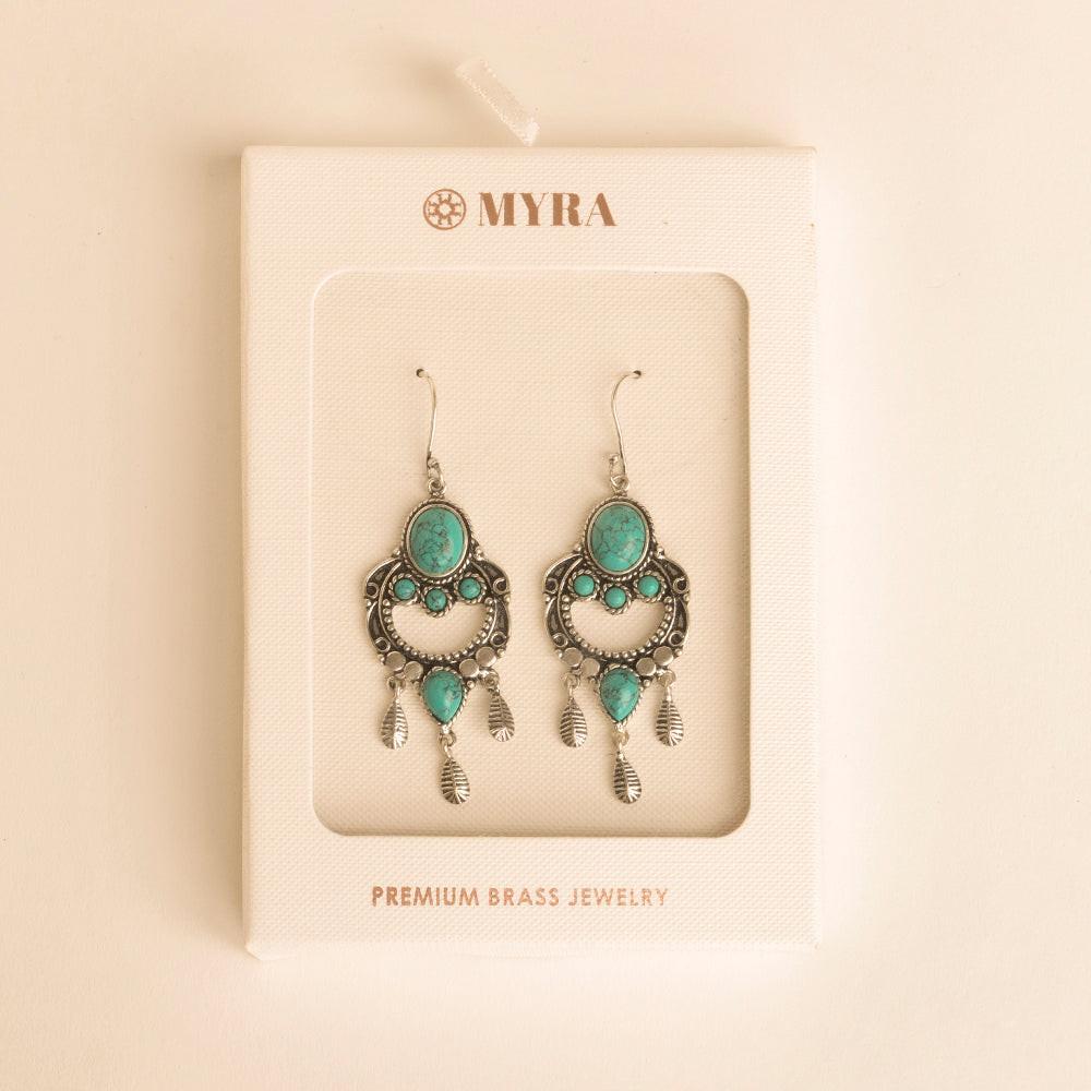 Myra Featherchant Earrings in Spirit Teal