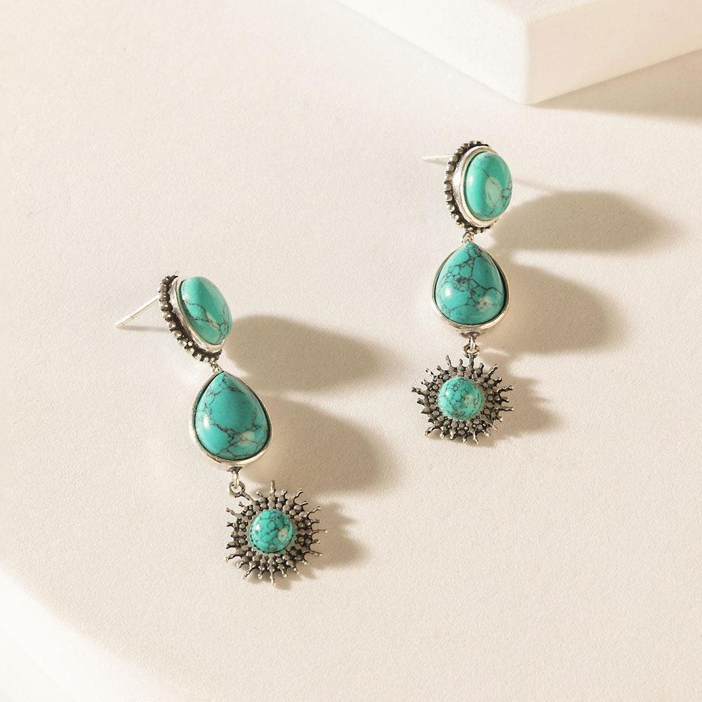 Myra Wildlight Spirit Earrings in Mirage Teal