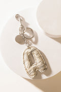 Alpha Hairon Bag Charm in Black & White