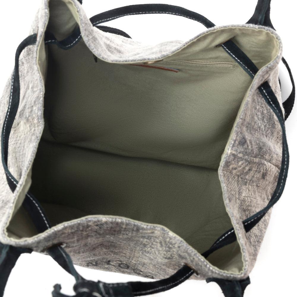 Myra Sel de Mer Bucket Backpack in Aged Grey