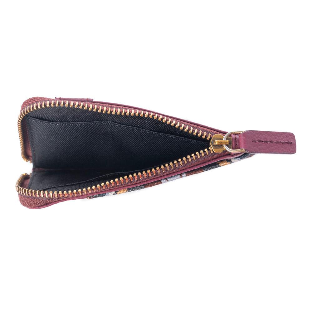 Myra Ember Horizon Leather Credit Card Holder in Vintage Berry