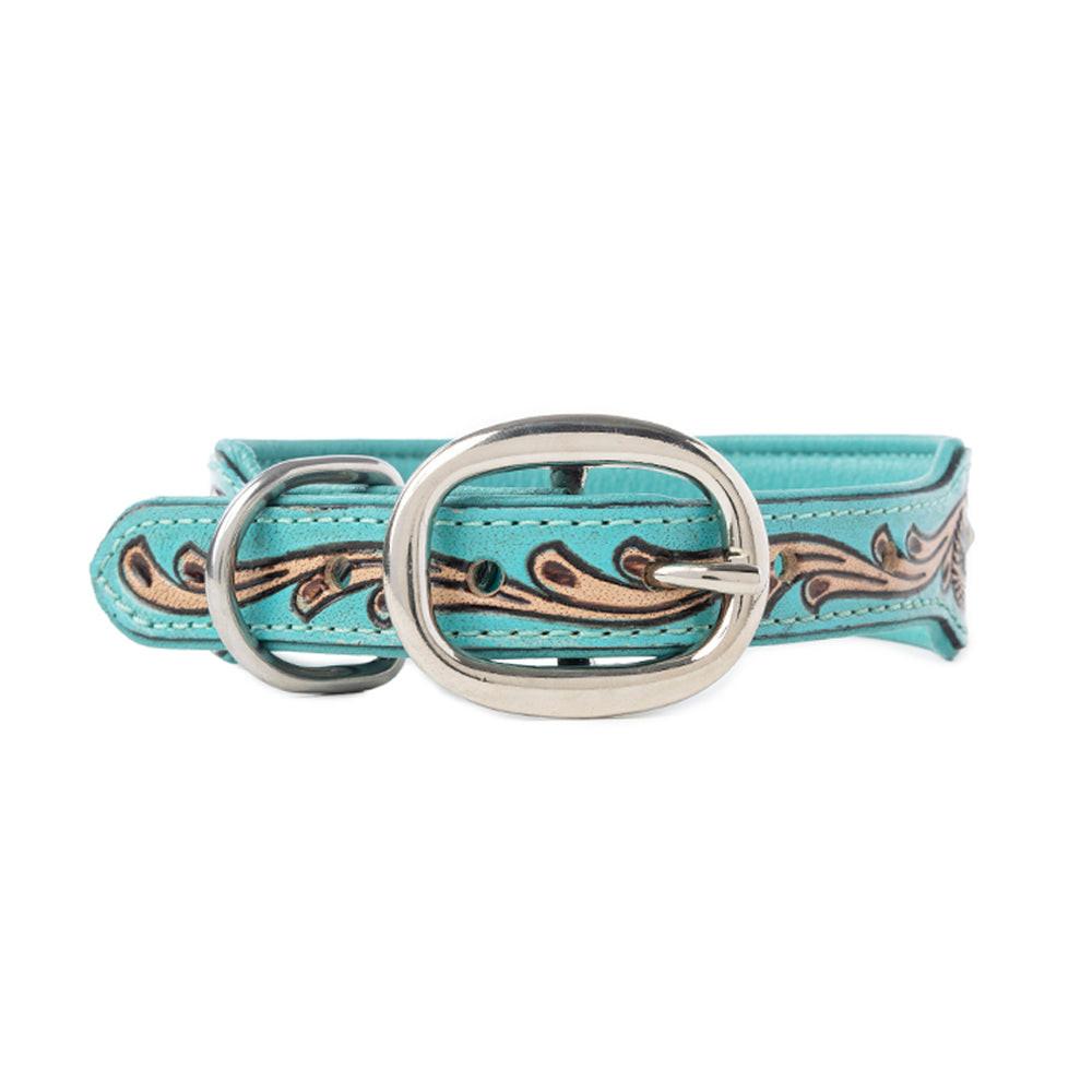 Turquoise Sky Southwest Dog Collar in Turquoise