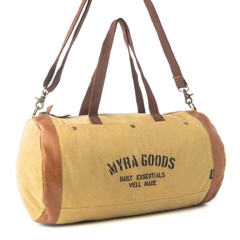 Myra Goods Amberstone Duffel Bag in Sahara Gold