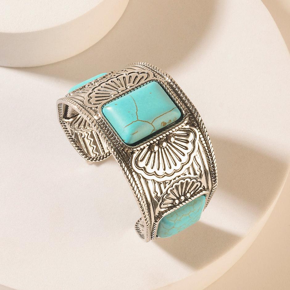 Myra Desert Sentinel Bracelet in Navajo Teal