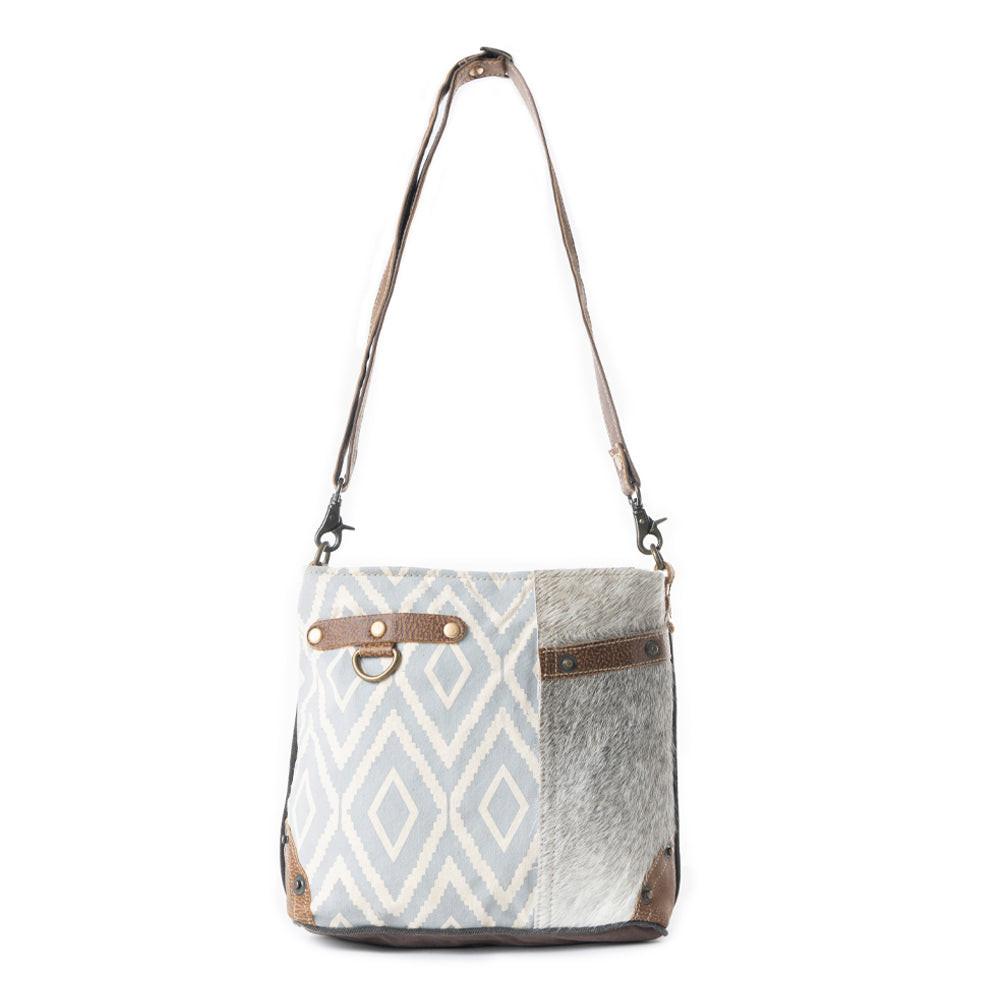 Washed-Out Side Pocket Shoulder Bag