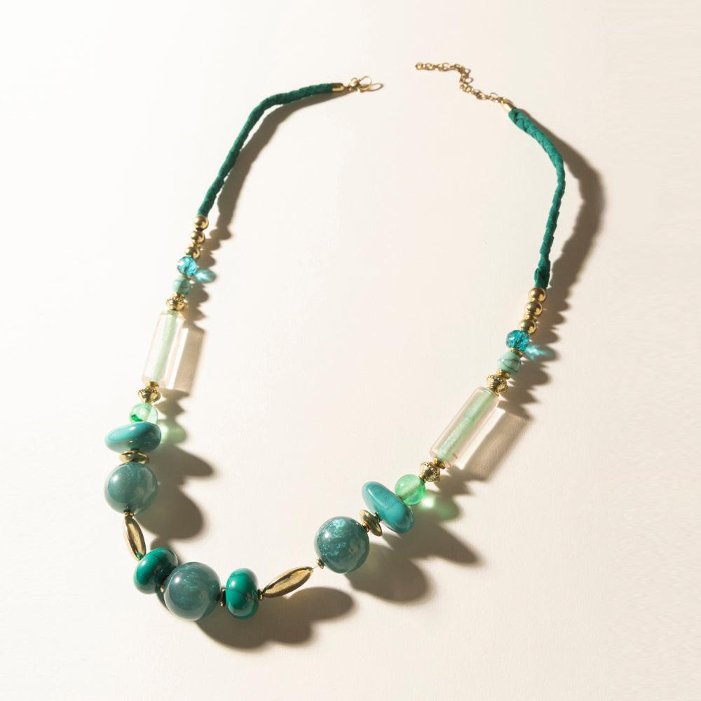 Myra Lagoon Mist Necklace in Spring Aqua