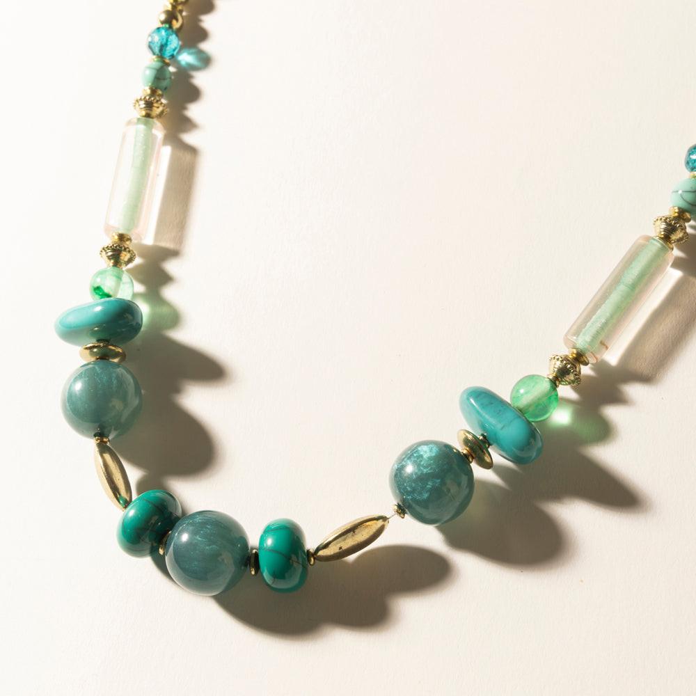 Myra Lagoon Mist Necklace in Spring Aqua