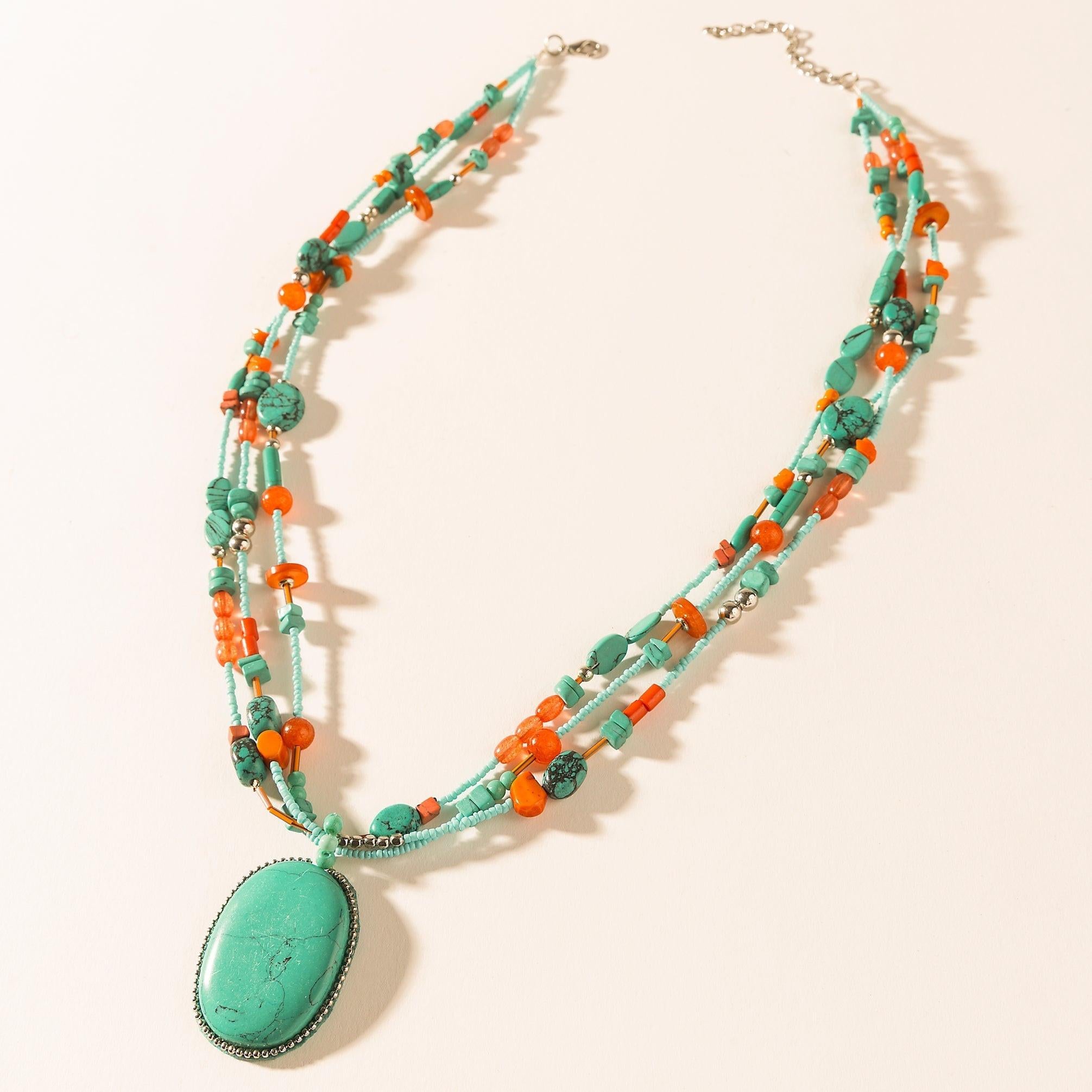 Myra Prairie Jewel Pendant Necklace in Sierra Sky