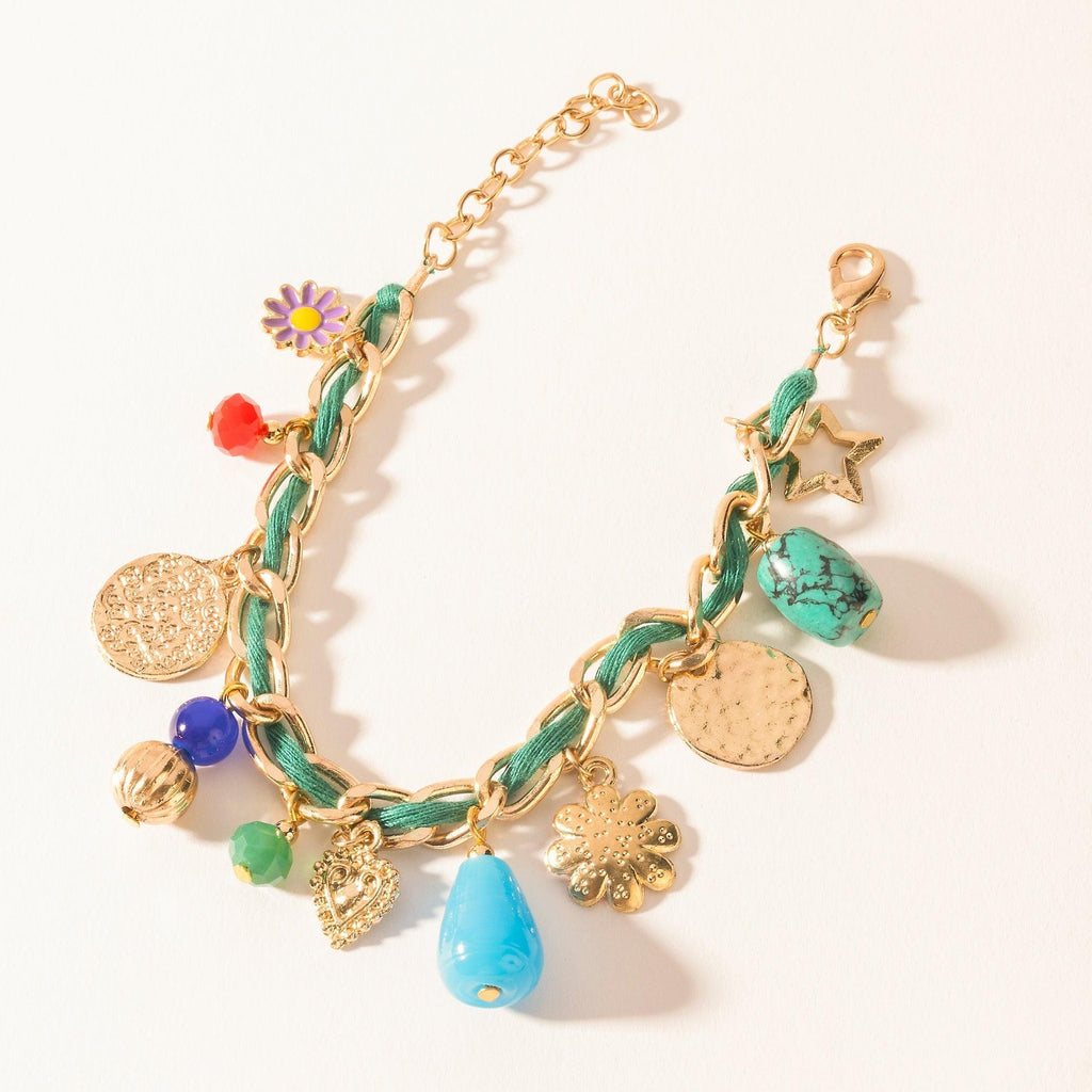 Myra Trail Treasure Charm Bracelet in Canyon Turquoise