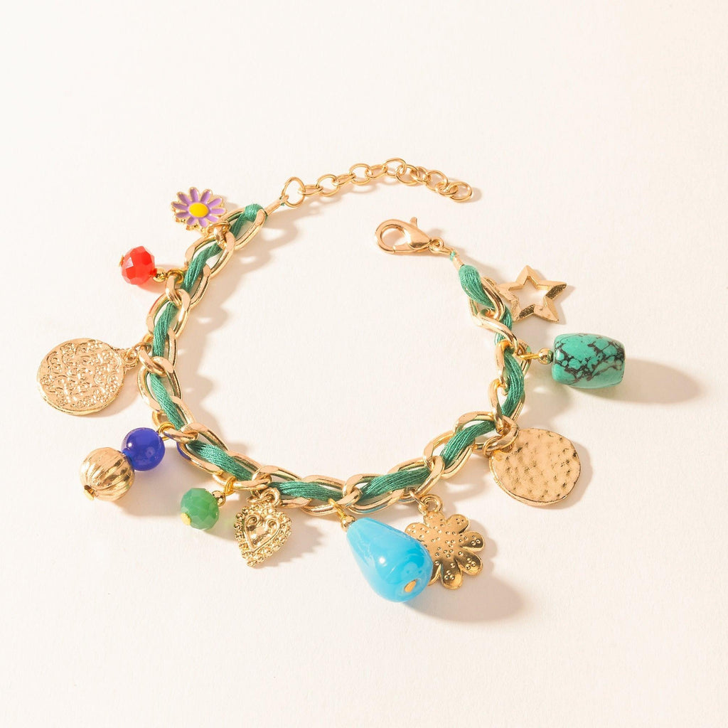 Myra Trail Treasure Charm Bracelet in Canyon Turquoise
