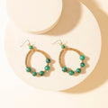 Myra Lonesome Sky Hoop Earrings in Coral Dust