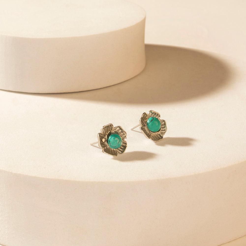 Myra Moonbeam Earrings Set in Silver Shine