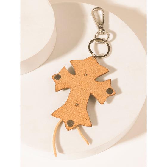 Myra Solana Faith Keychain in Oasis Stone