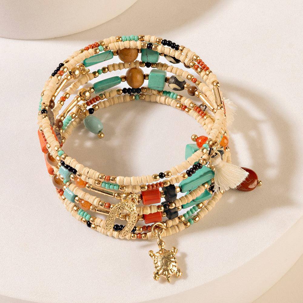 Myra Ocean’s Embrace Bracelet in Rustic Amber
