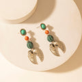 Myra Guardian Wing Dangle Earrings in Sterling Silver