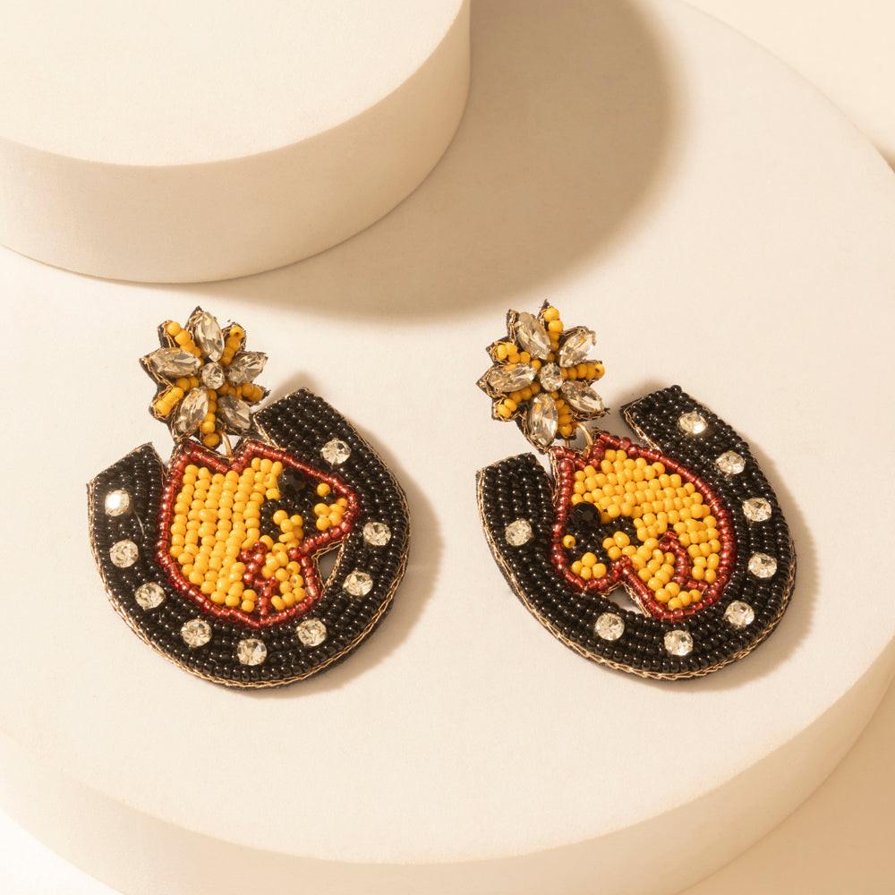 Myra Mascot Charm Earrings in Ember Spark