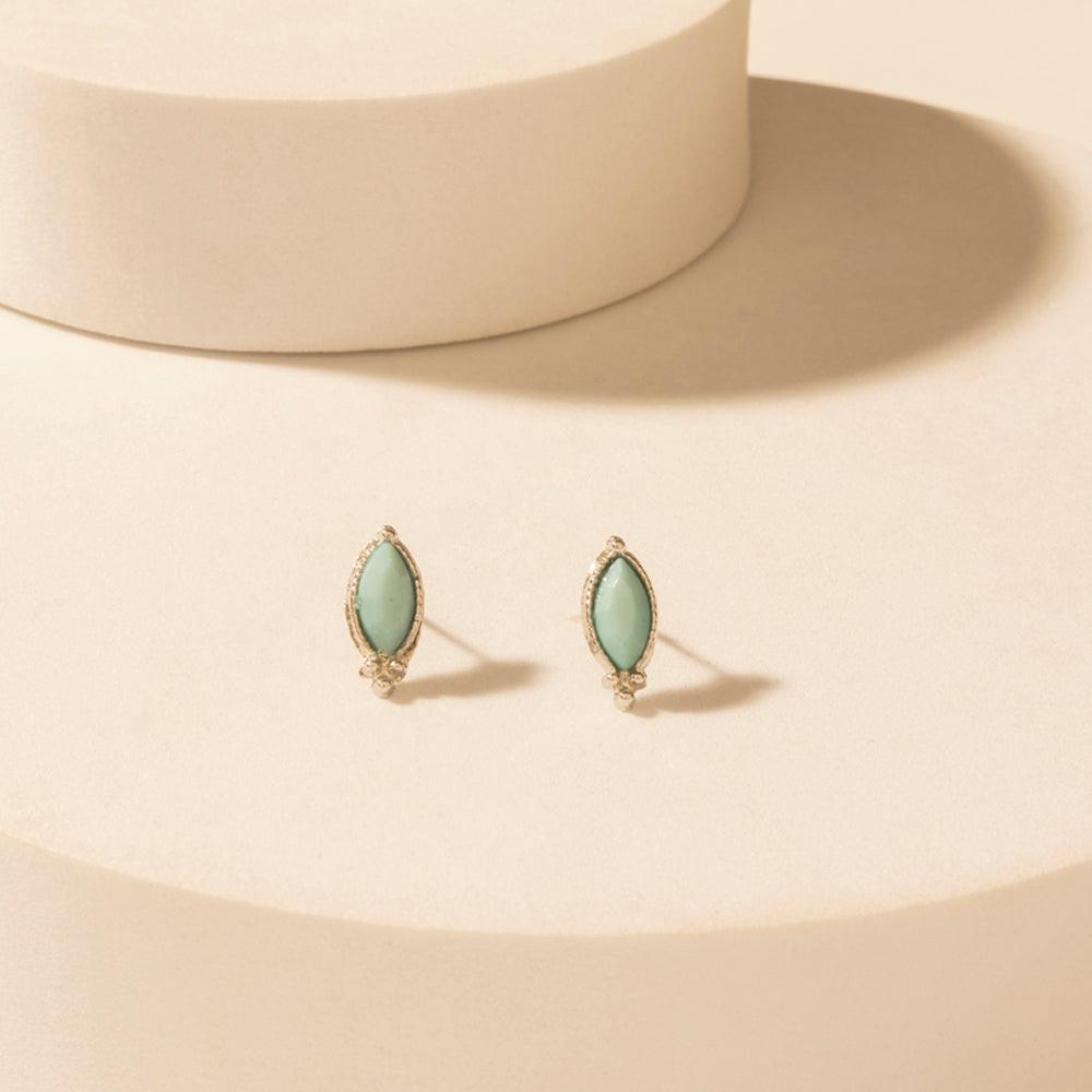 Myra Prairie Trinket Earrings Set in Saddle Silver