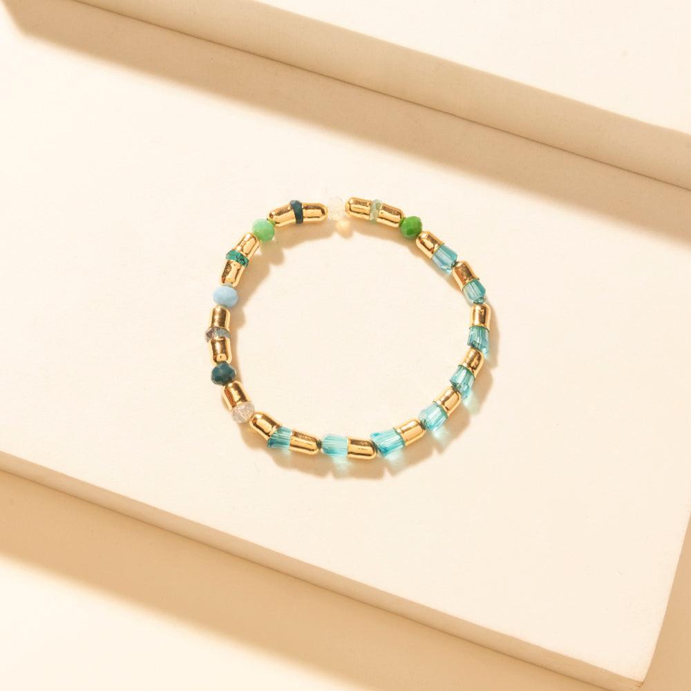 Myra Bayou Heartline Stack Bracelet in Glass Glow