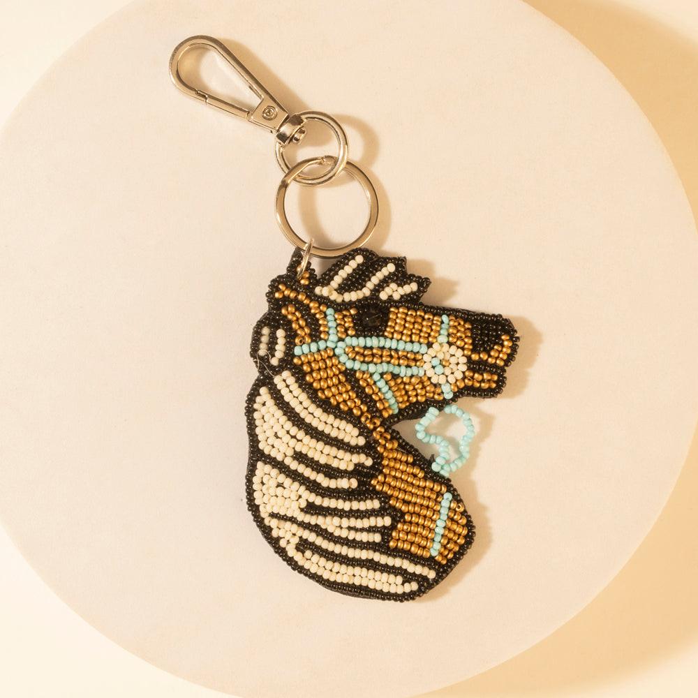 Myra Chief Mustang Keychain in Sable Tan
