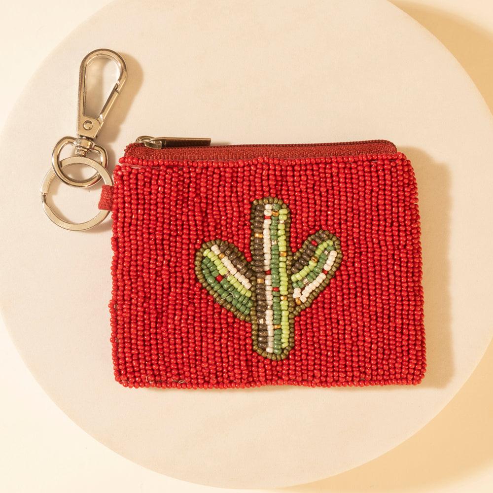 Myra Sonoran Cacti Bag Charm in Red Desert