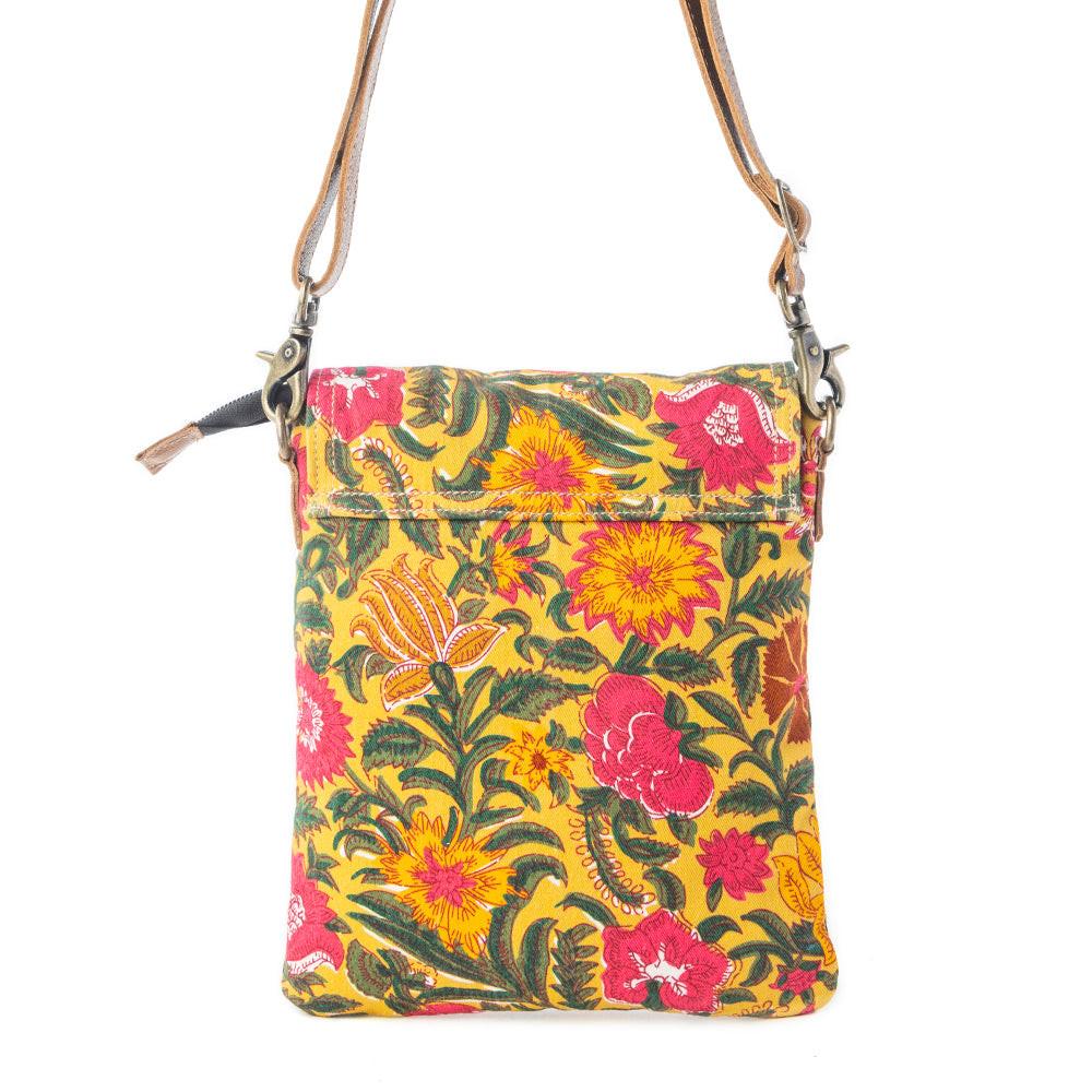 Myra Rosé Carnival Crossbody Bag in Peony Gold