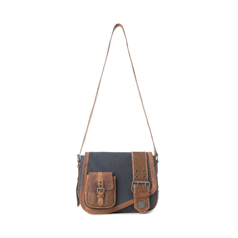 Myra Outlaw's Travels Leather Shoulder Bag in Copper Tan