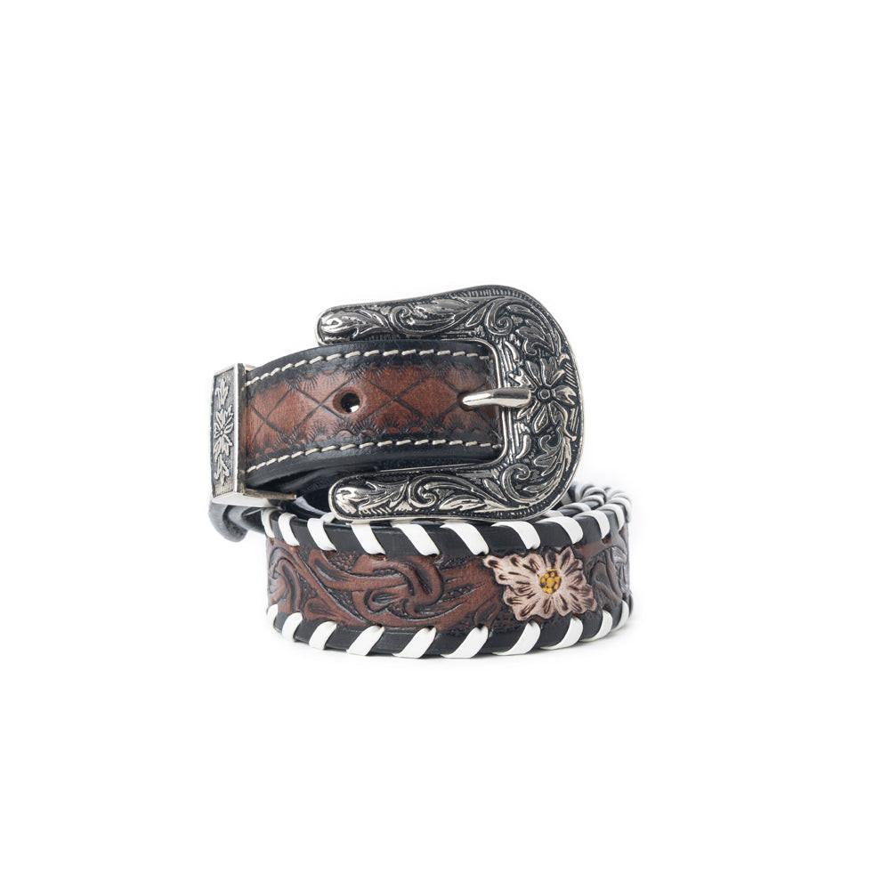 Wildrose Canyon Leather Kids' Belt in Bourbon Brown