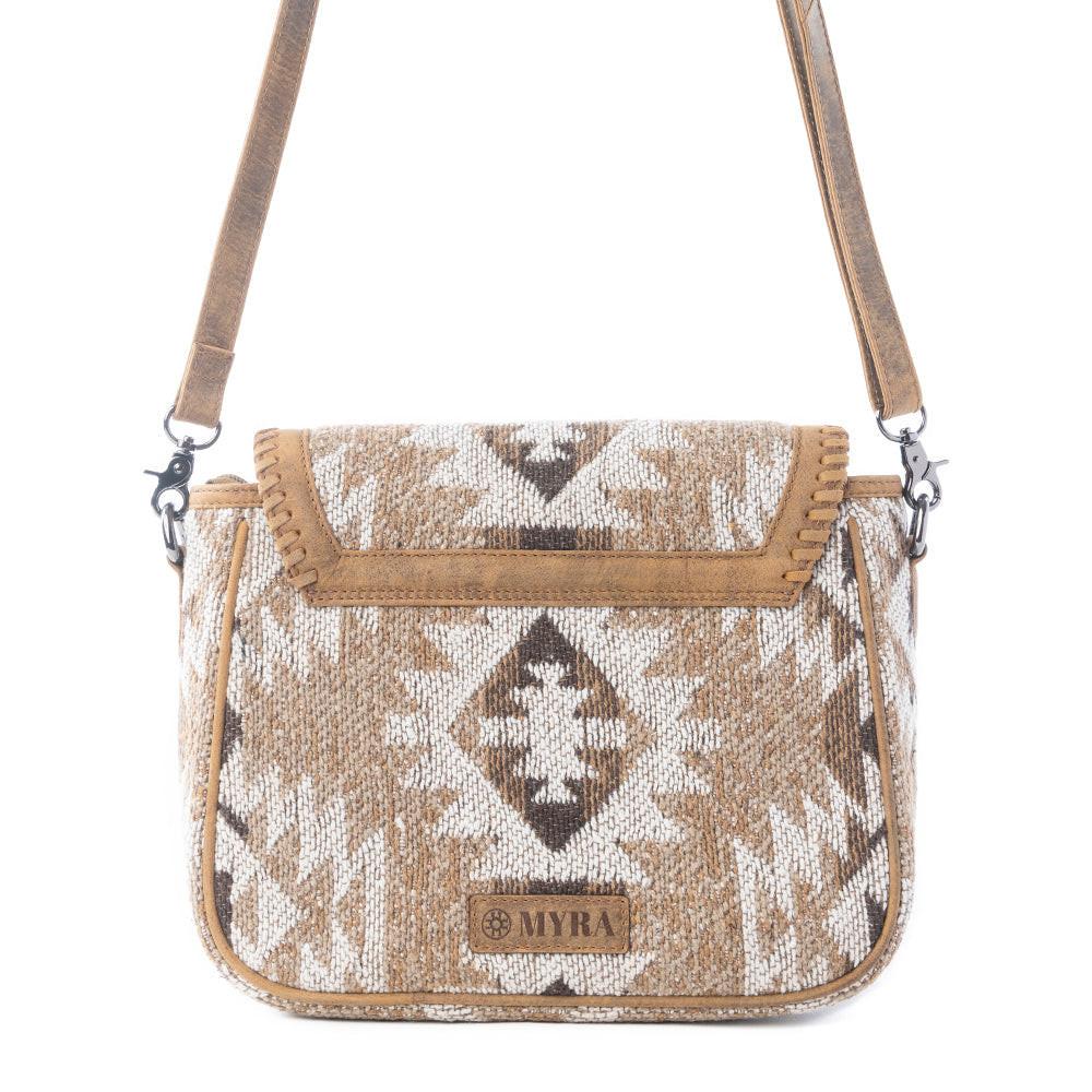 Myra Rising Falcon Woven Shoulder Bag in Prairie Sand