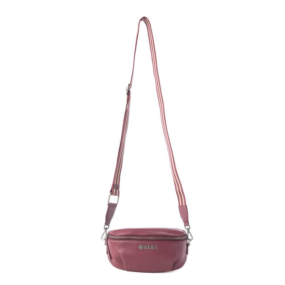 Myra Wild Plum Range Leather Fanny Pack in Ranch Ruby