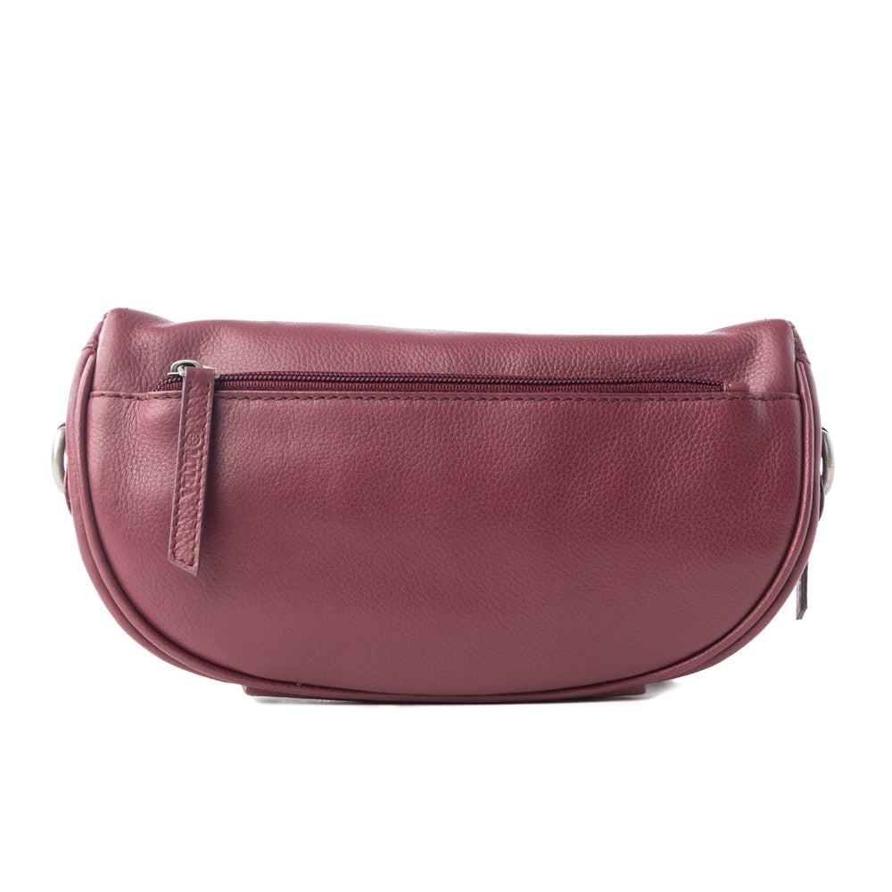 Myra Wild Plum Range Leather Fanny Pack in Ranch Ruby