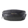 Myra Blackthorn Range Leather Fanny Pack in Sailor Black