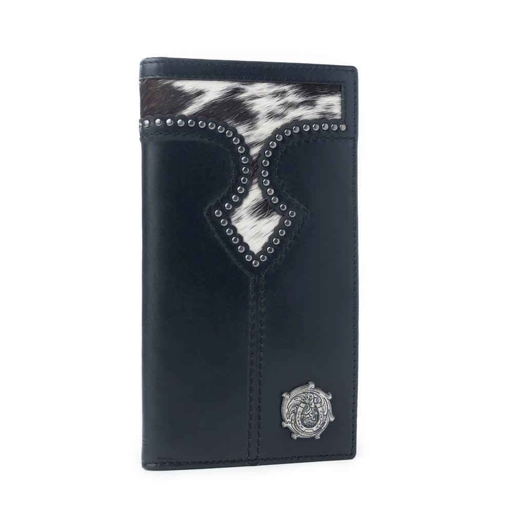 Myra Frontier Mark Hairon Leather Wallet for Men in Dusthorn Black