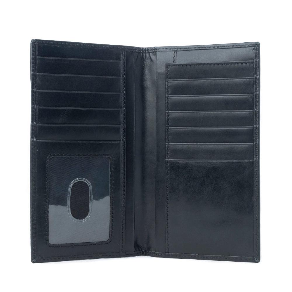 Myra Frontier Mark Hairon Leather Wallet for Men in Dusthorn Black