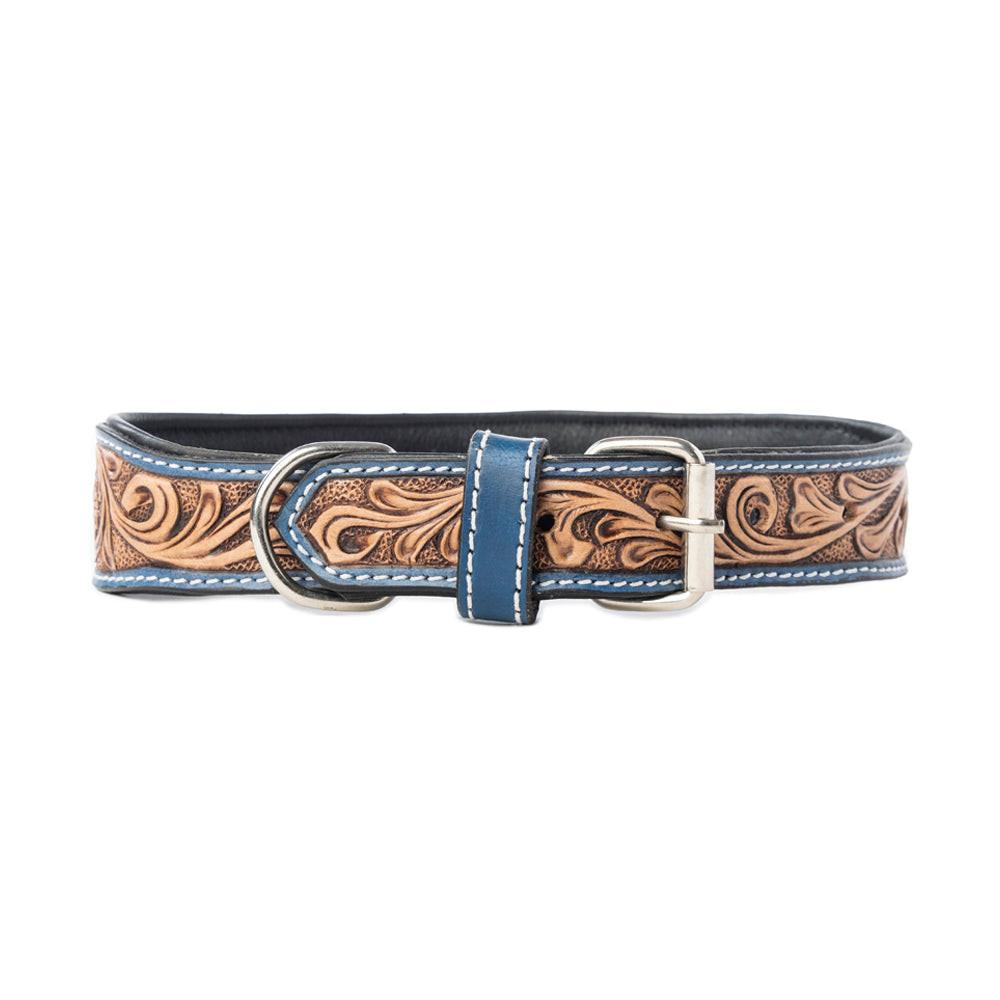 Running Free Beaded Heritage Dog Collar in Brown
