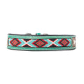 Santa Fe Bone Beaded Collar in Brown