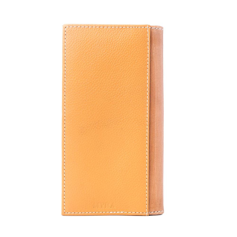 Myra Starweave Dusk Handtooled Leather Wallet for Men in Aged Sienna