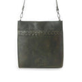 Myra Zidana Mirelle Woven Veg Tanned Leather Sling Bag in Oliva Nero