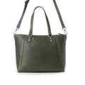 Myra Zidana Arista Bloom Veg Tanned Leather Handbag in Smoky Green
