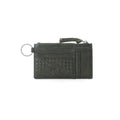 Myra Zidana Vino Braided Veg Tanned Leather Wallet in Moss Noir