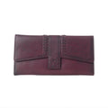 Myra Zidana Santa Fe Woven Veg Tanned Leather Wallet in Twilight Berry
