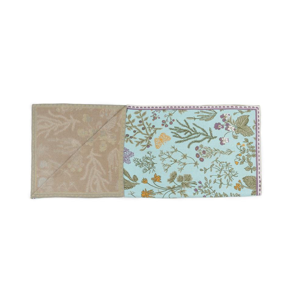 Myra Western Skies Meadow Throw in Mesa Aqua