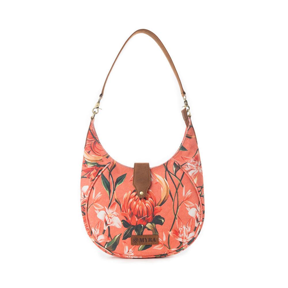 Myra Whispering Fields Shoulder Bag in Peach Paradise