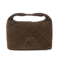 Myra Saddle Weave Genuine Suede Leather Bag in Bridle Bronze