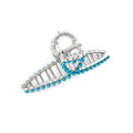 Myra Azure Arc Hair Clip in Cerulean Blue