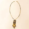 Myra Sun Strung Beaded Necklace in Brown
