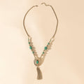 Myra Relic Pendant Necklace in Turquoise Vein