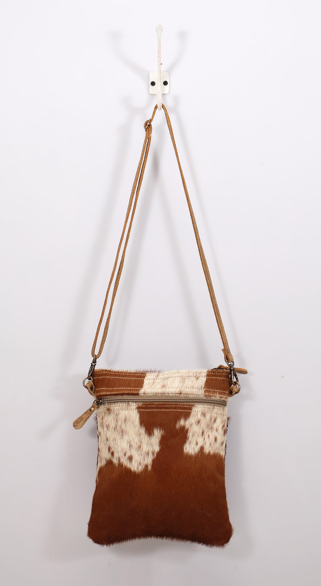 White & Cocoa Small And Cross Body Bag