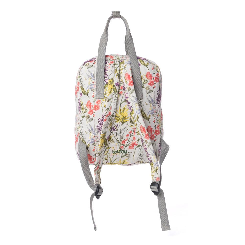 Myra Pine Meadow Cotton & Leather Crossbody Bag in Garden White