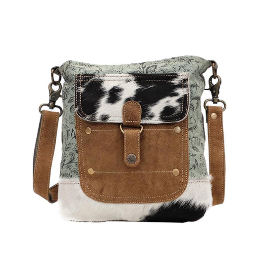 Schultertasche in Nilgrün