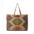 Myra Prairie Crest Weekender Bag in Mustard Yellow